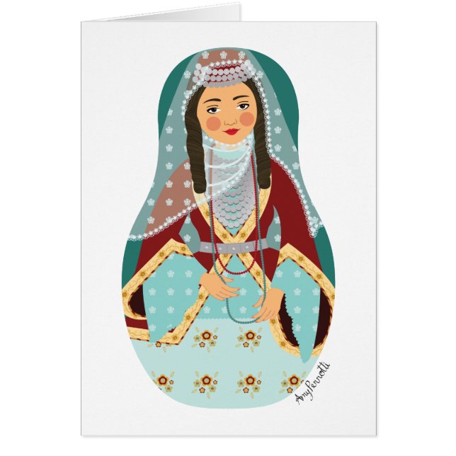 Armenian Matryoshka Card (Vorne)