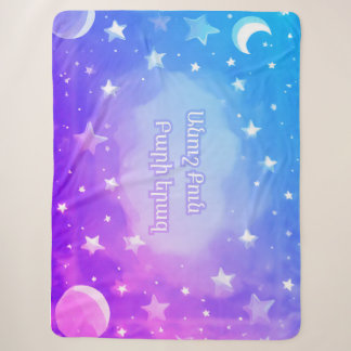 Armenian “Sweet Dreams” Starry Sky Sherpa Blanket Sherpadecke