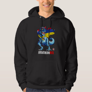 Armenianrex Stolz Armenische Flagge Lustiger Dinos Hoodie