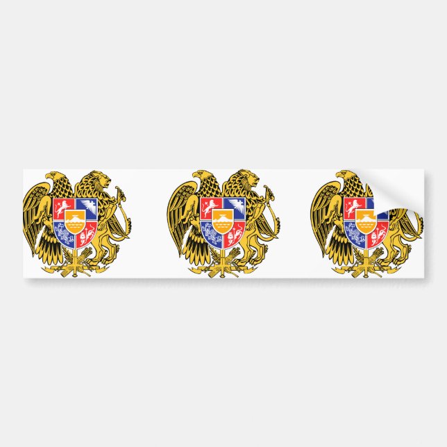 Armenien, Armenien Autoaufkleber (Vorne)