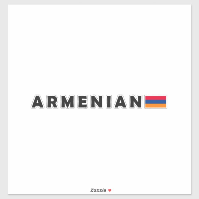 Armenien, armenisches Design Aufkleber (Blatt)