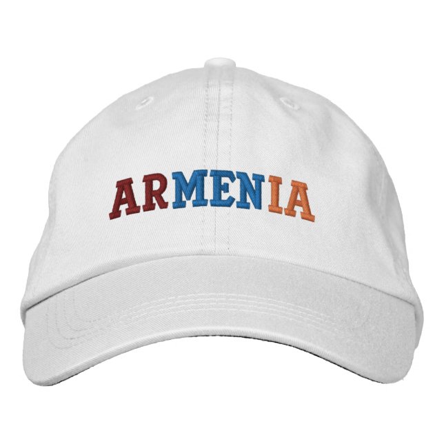 Armenien Bestickte Baseballkappe (Vorderseite)