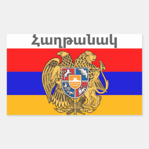 Arménien Dit Sticker Rectangulaire