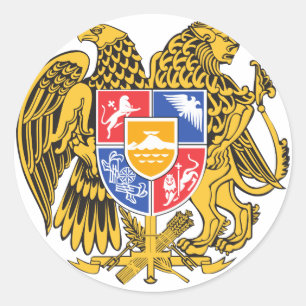 Armenien-Emblem Runder Aufkleber