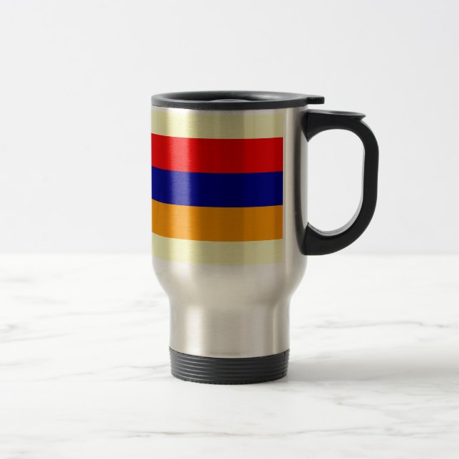 Armenien: Fahne der armenischen Kaffee-Tasse Reisebecher (Rechts)