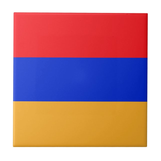 Armenien-Flagge Fliese (Vorderseite)