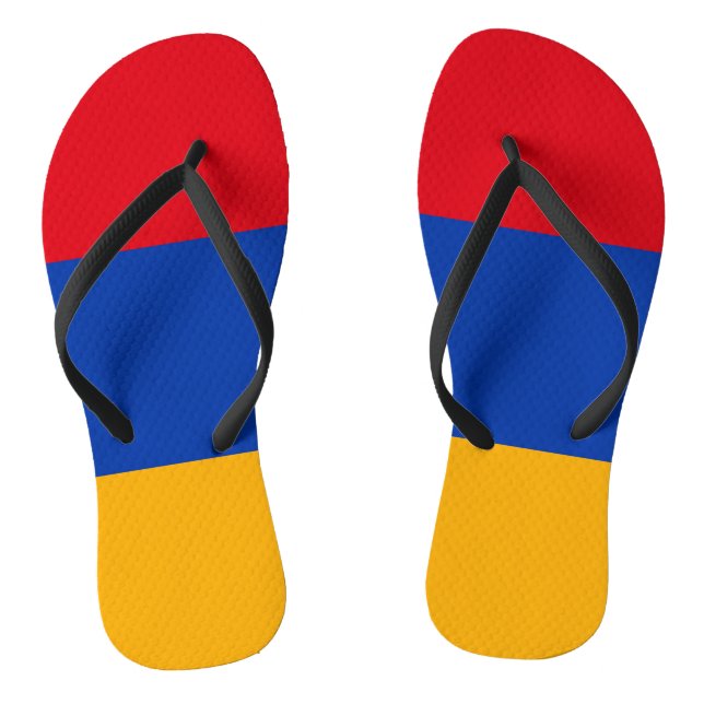 Armenien-Flagge Flip Flops (Fußbett)