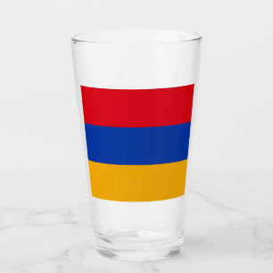 Armenien-Flagge Glas