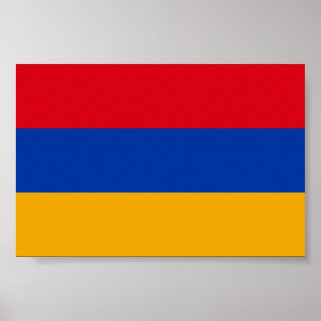 Armenien-Flagge Poster (Vorne)