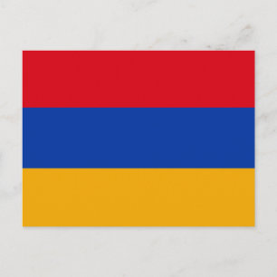 Armenien-Flagge Postkarte