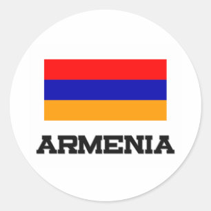 Armenien-Flagge Runder Aufkleber