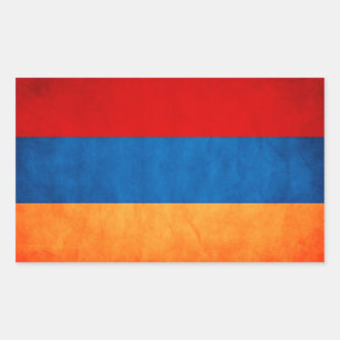 Armenien-Flaggen-Rechteck-Aufkleber Rechteckiger Aufkleber