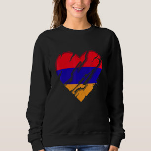 Armenien Herz armenische Flagge Armenischer Stolz Sweatshirt