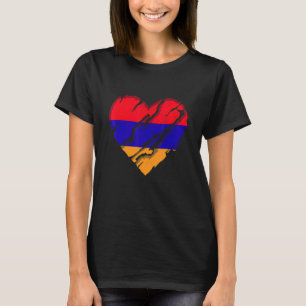 Armenien Herz armenische Flagge Armenischer Stolz T-Shirt