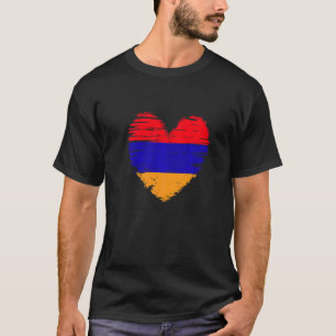 Armenien Herz armenische Flagge Armenischer Stolz T-Shirt