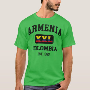 Armenien Kolumbien XXL Athletisches Design T-Shirt