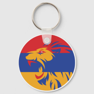 Armenien Lion Armenische Nationale Tierflagge Schlüsselanhänger