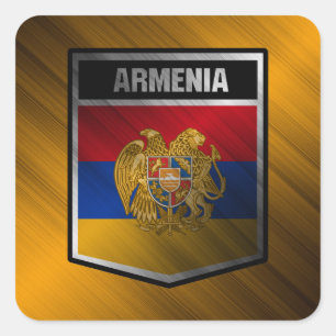 Armenien Quadratischer Aufkleber