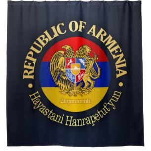 Armenien (rd) duschvorhang