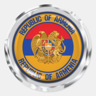 Armenien-Runde Runder Aufkleber