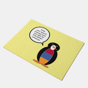 Armenien sprechende Ms Penguin Personalisiert  Fußmatte
