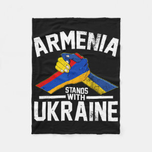 Armenien steht hinter der Ukraine Ukrainische arme Fleecedecke