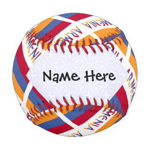 Armenien und Armenische Flagge mit Ihrem Namen gek Baseball