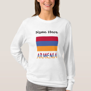Armenien und Armenische Flagge Personalisiert T-Shirt