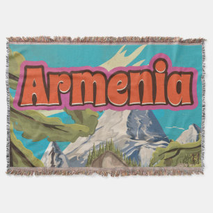 Armenien Vintage-Reiseposter Decke