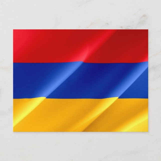 Armenien - Wellen der armenischen Flagge - Postkarte (Vorderseite)