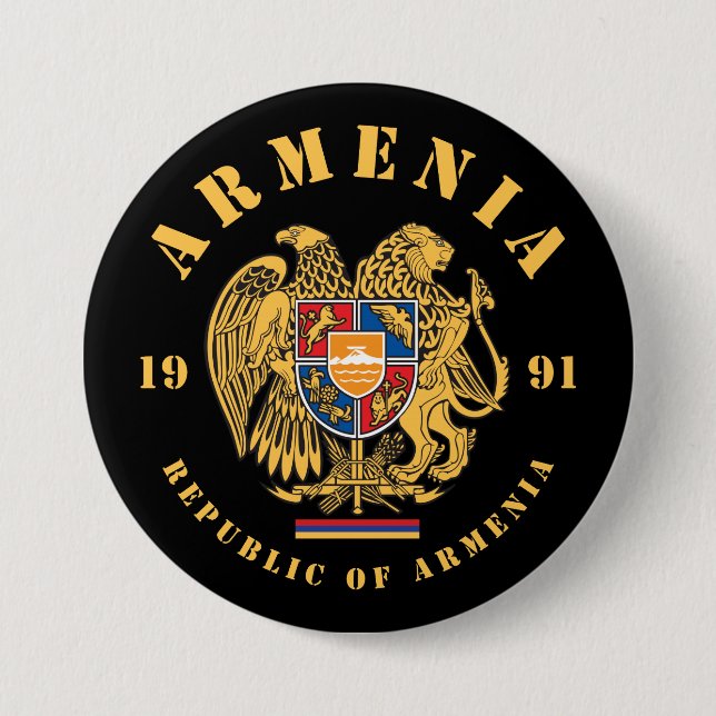 Armenienwappen Button (Vorderseite)