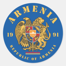 Armenienwappen Runder Aufkleber