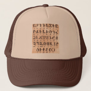 Armenisch-Alphabet Truckerkappe