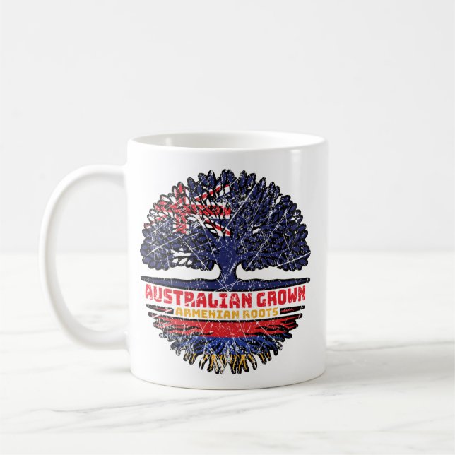 Armenisch Armenisch Australisch Australien Tree Ro Kaffeetasse (Links)