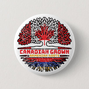 Armenisch-Armenisch-Kanadische Treppenflagge Button