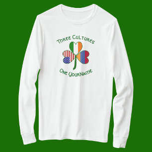 Armenisch Irisch Amerikanische Flaggen Shamrock Pe T-Shirt