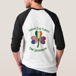 Armenisch Irisch Amerikanische Kleeblattflagge Per T-Shirt