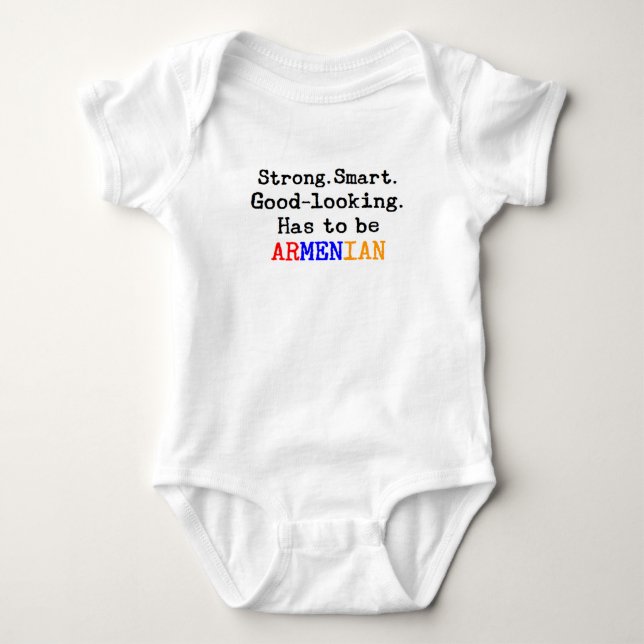 armenisch stark baby strampler (Vorderseite)