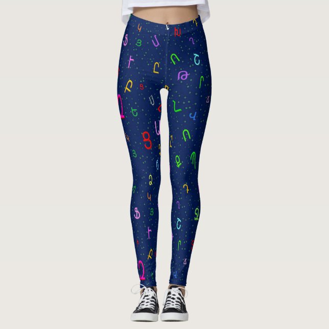 Armenische Alphabete  Leggings (Vorderseite)