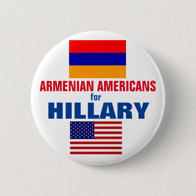 Armenische Amerikaner für Hillary 2016 Button (Vorderseite)