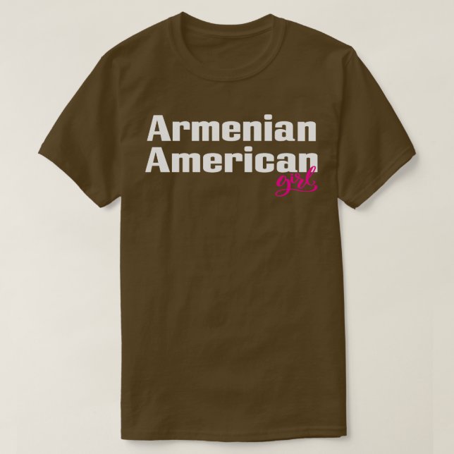 Armenische Amerikanerin 1 T-Shirt (Design vorne)