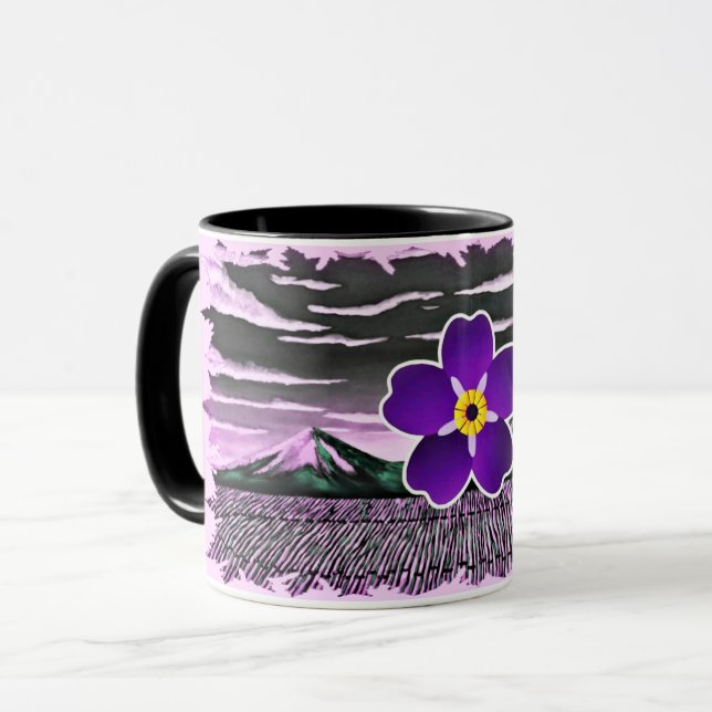 Armenische Blume und Tasse Masis Ararat (Vorderseite Links)