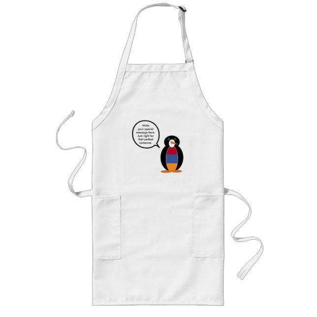 Armenische Flagge als Rednerin von Frau Penguin Lange Schürze (Vorne)