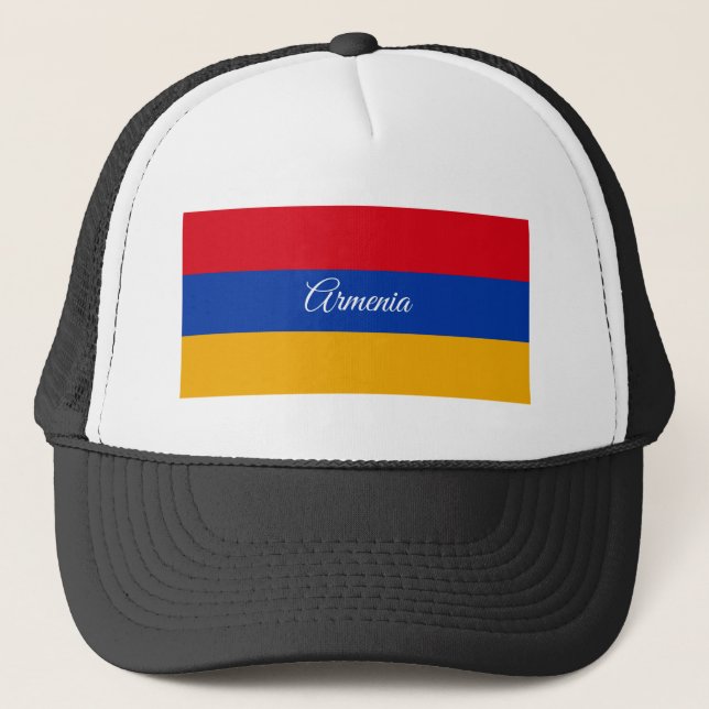 Armenische Flagge & Armenien - Mode, Reisen/Sport Truckerkappe (Vorderseite)