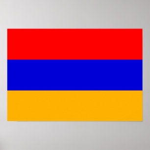 armenische Flagge; armenisch Poster