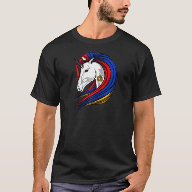Armenische Flagge Armenisch-Raglan T-Shirt (Vorderseite)
