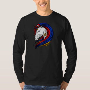 Armenische Flagge Armenisch-Raglan T-Shirt