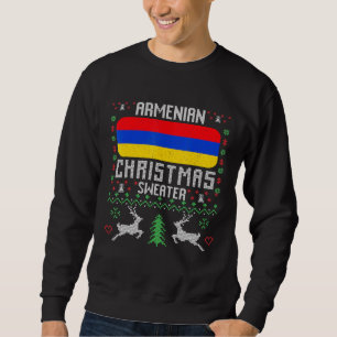 Armenische Flagge Armenischer Weihnachtssüßer Sweatshirt