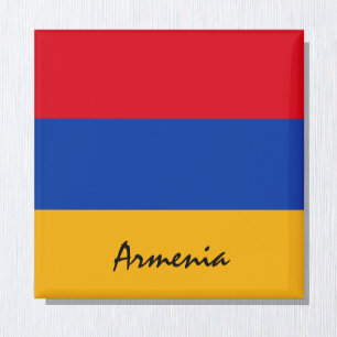 Armenische Flagge & Asien - Urlaub/Sportfans Magnet
