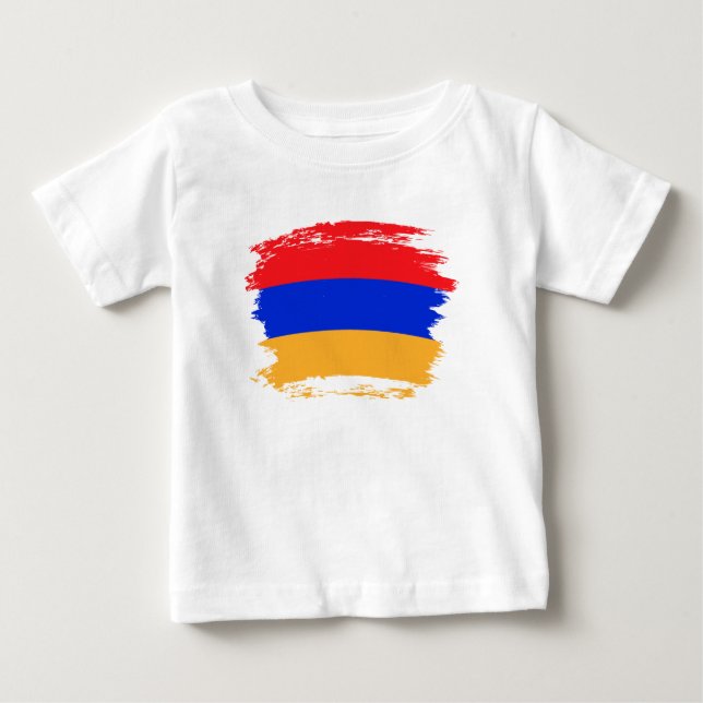 Armenische Flagge Baby T-shirt (Vorderseite)